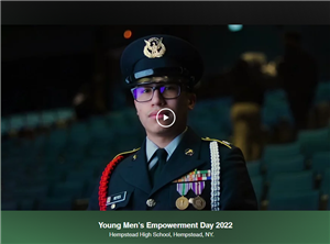 screenshot of video cover with text saying Young Men's Empowerment Day 2022